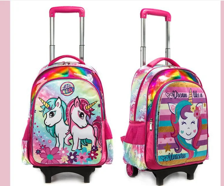 Sac à dos d'école primaire sur roulettes pour enfants, sac à bagages à roulettes, sacs à dos à roulettes pour filles, sac à roulettes SR pour garçons