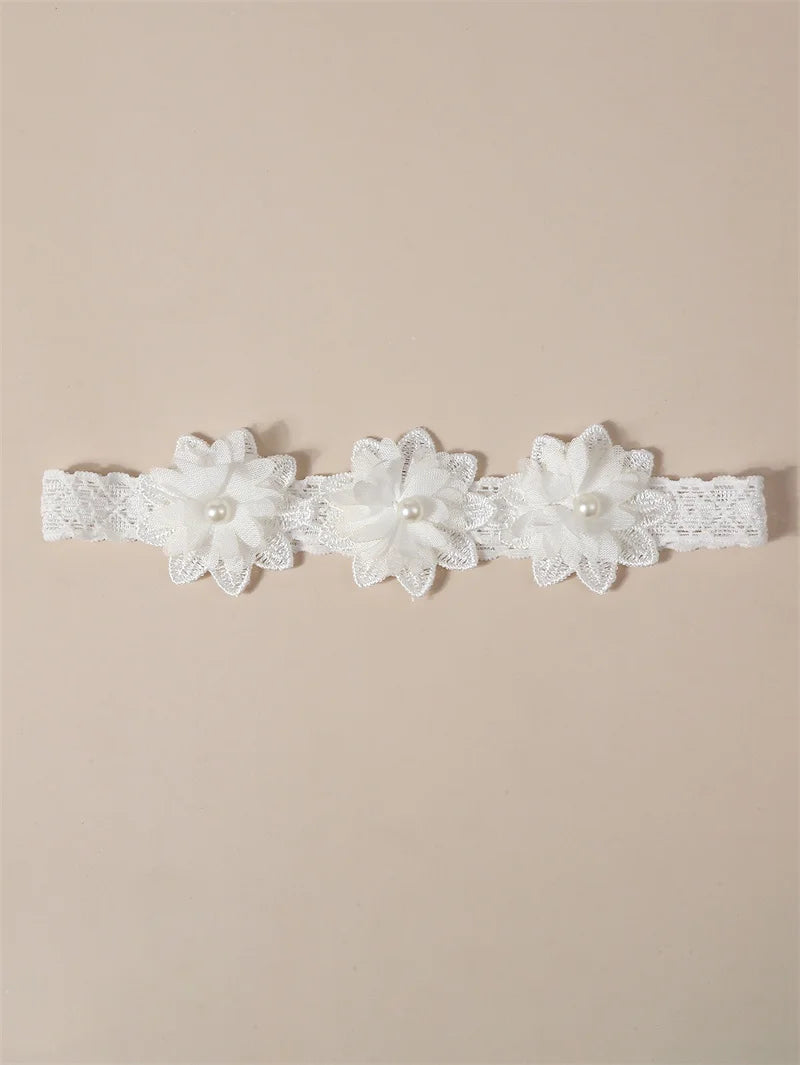 Bandeau dentelle fille – Accessoire photo & fête d'anniversaire