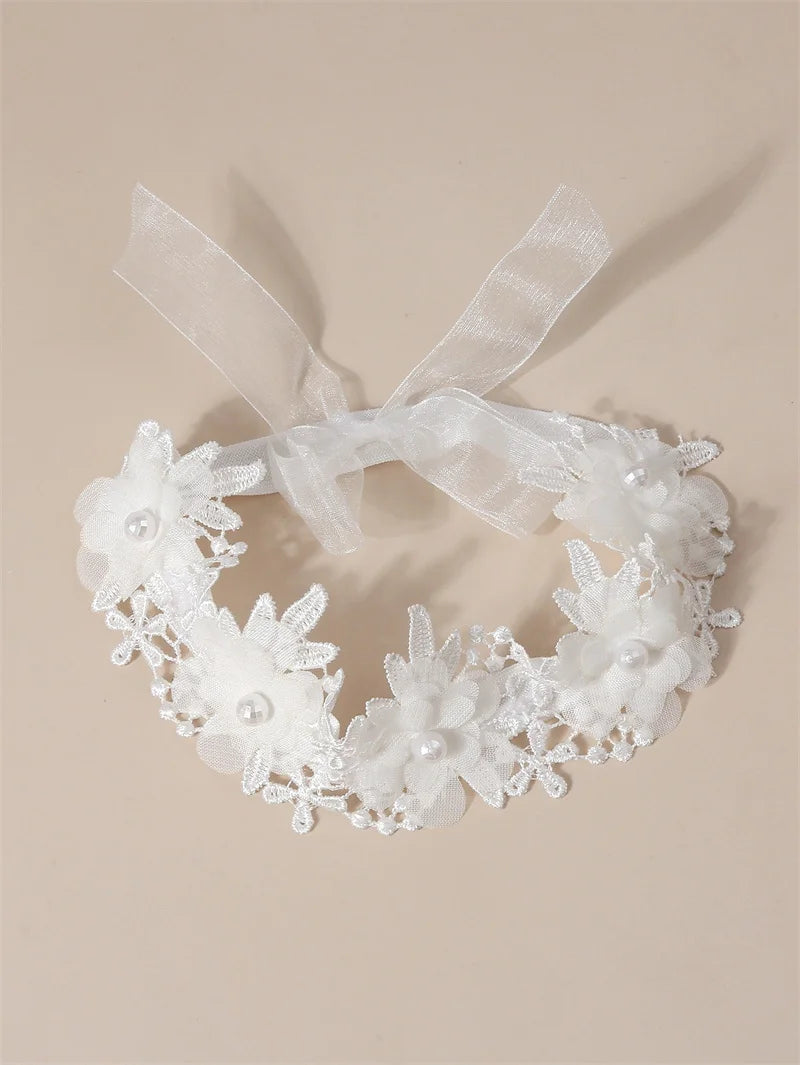 Bandeau dentelle fille – Accessoire photo & fête d'anniversaire
